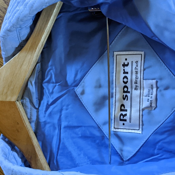 RP sport by Regen Park Light Blue Quilt jacket Size L - Picture 11 of 13